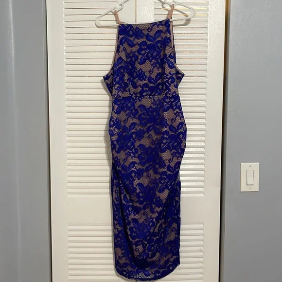 asos blue lace maternity dress Royal Blue Lace Asos Maternity Dress